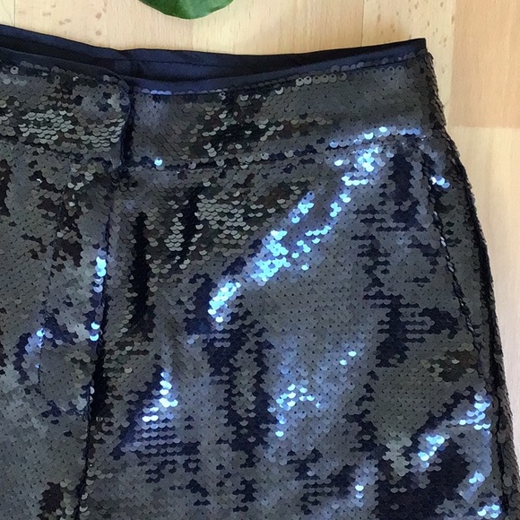 Elie Tahari Eclipse Navy Sequin Pant - Picture 7 of 16